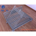 Supermarket Transport Customized Galvanized Storage Welded Collaposible Metal Folding Wire Mesh Cage